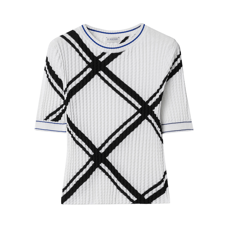 Burberry Check Top 'Black/White'