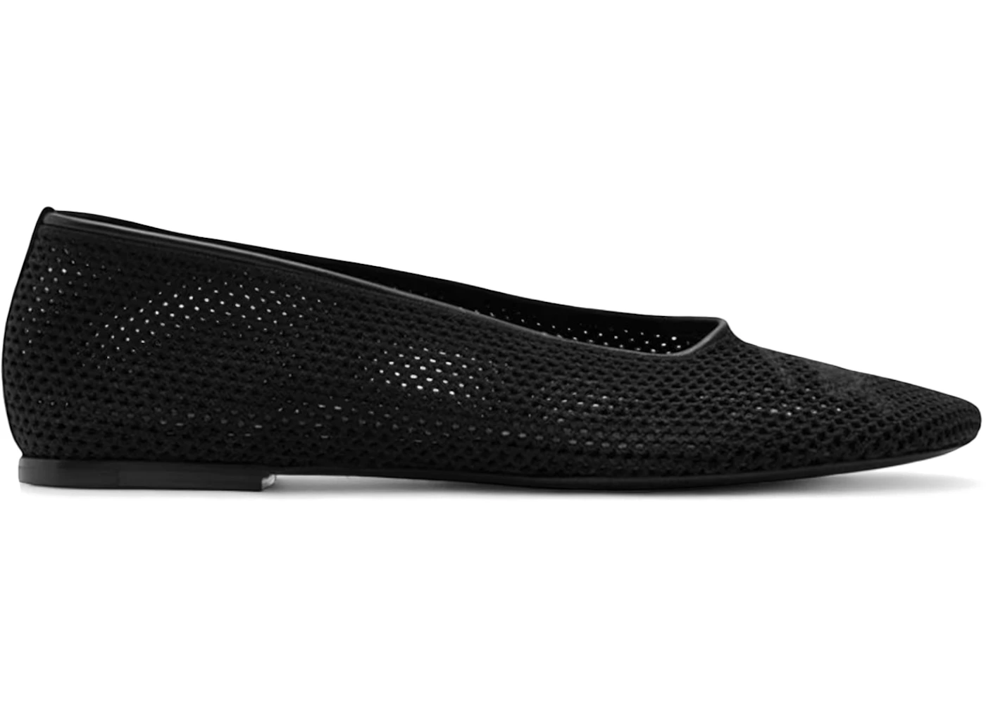 Burberry Mesh Detailed Slip-On Ballerina Flats Black (Women's)