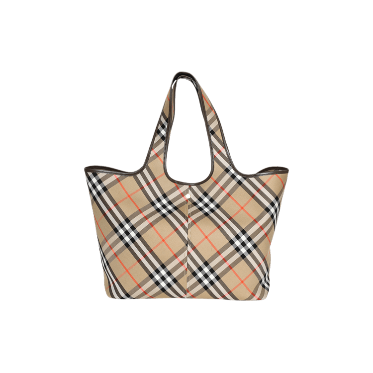 Burberry Medium Vintage Check Tote Bag 'Sand'