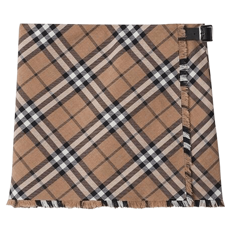 Burberry Checked Pleated Mini Skirt 'Linden'