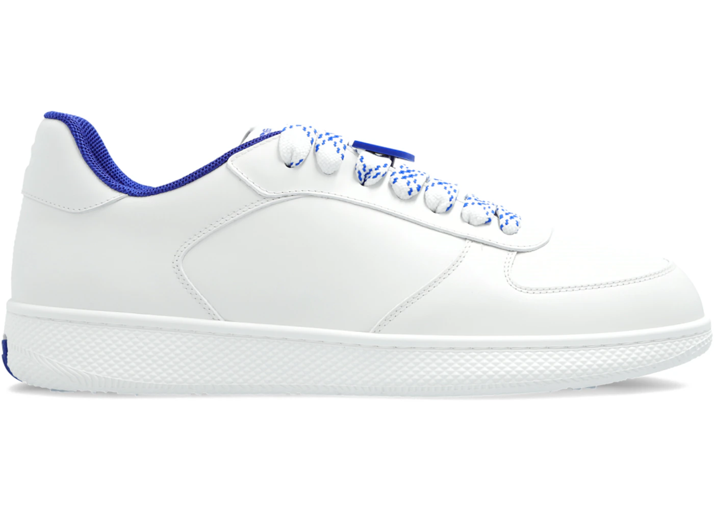 Burberry Terrace Leather Sneakers White Blue