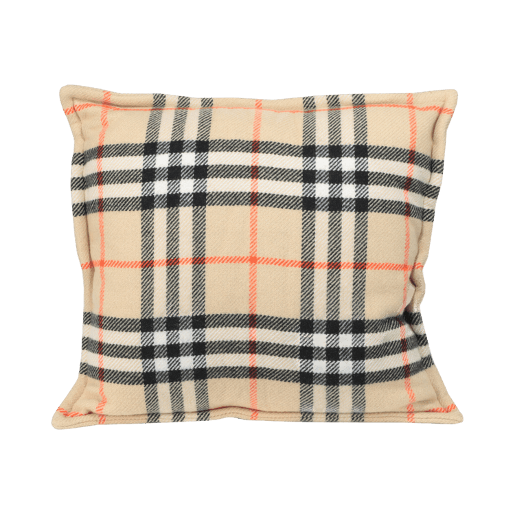 Burberry Large Vintage Check Throw Pillow 'Sand'