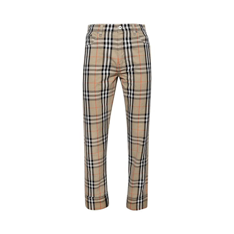 Burberry Check Pants 'Sand'
