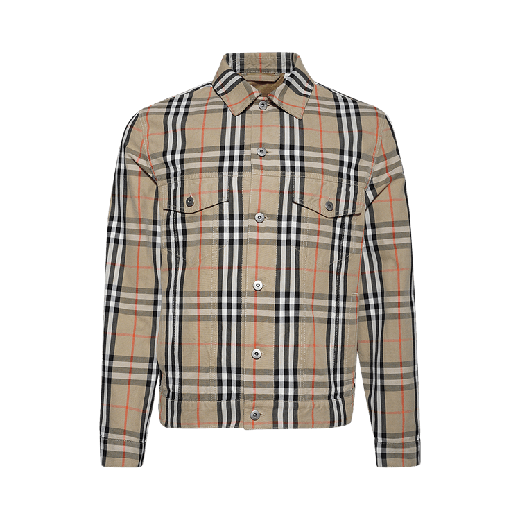 Burberry Embroidered Canvas Jacket 'Sand'