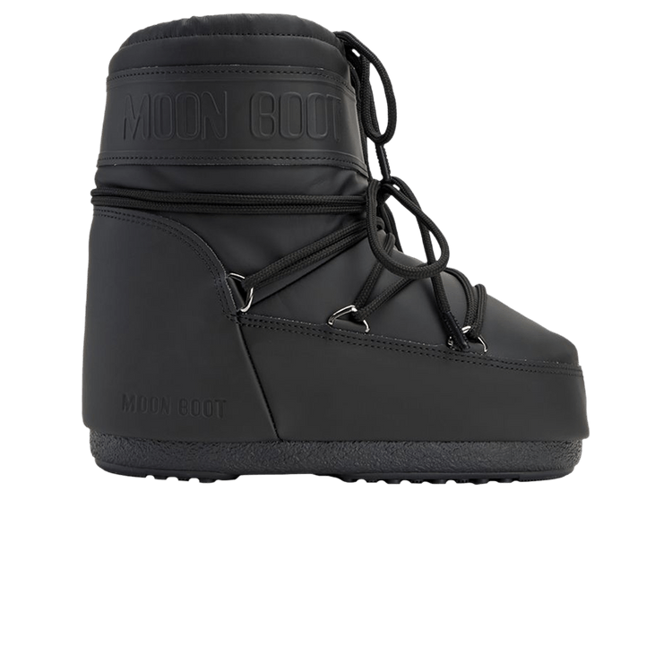 Moon Boot Icon Rubber Low Boot 'Black'