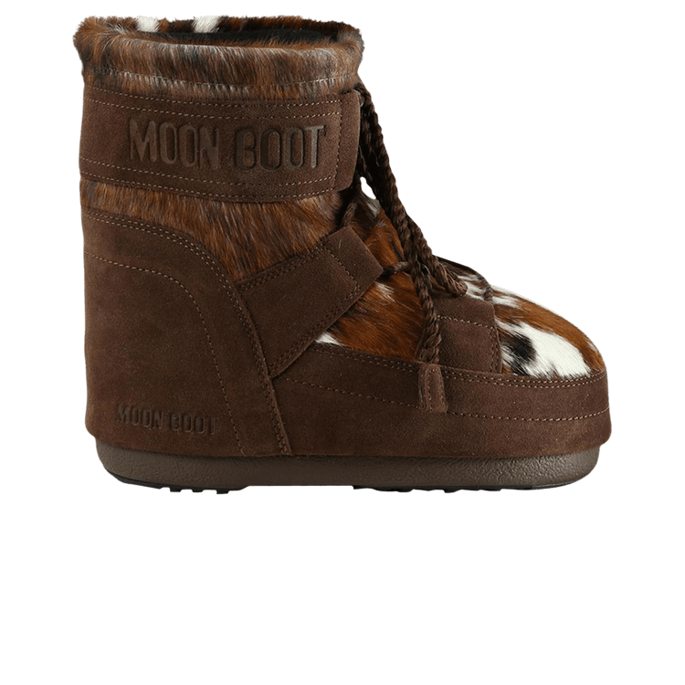 Moon Boot Wmns Icon Cow Boot Low 'White Cocoa'