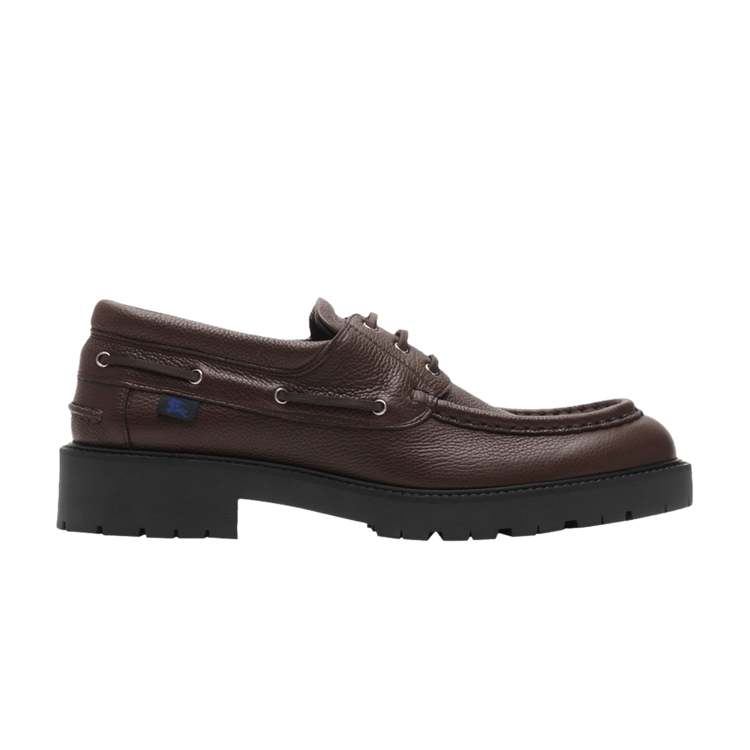 Burberry Leather Raft Boat 'Chocolate Brown'
