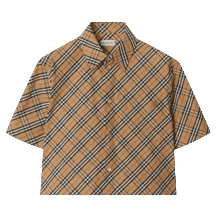 Burberry Cropped Shirt 'Sand'