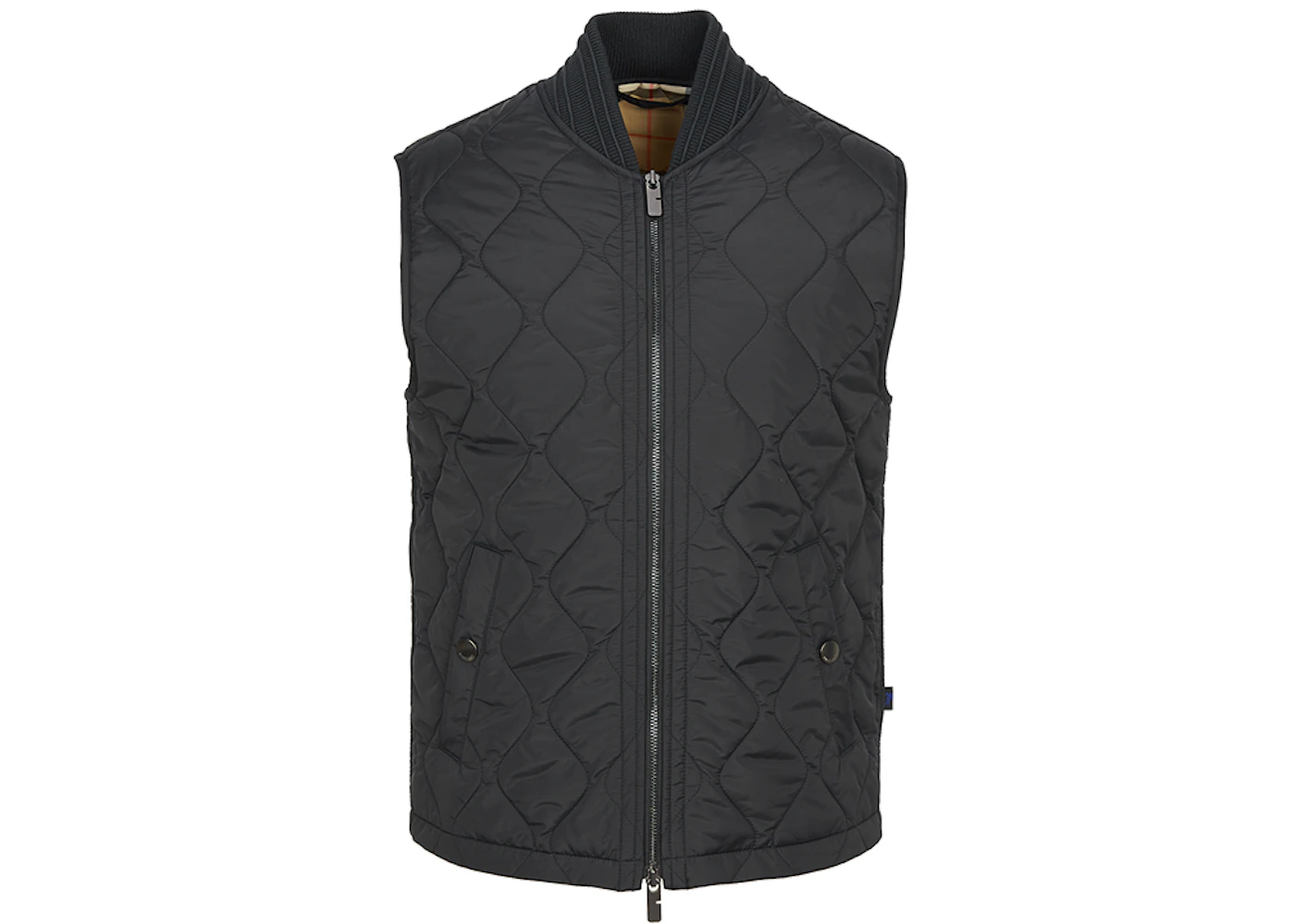 Burberry Tiverton Quilted Vest Black