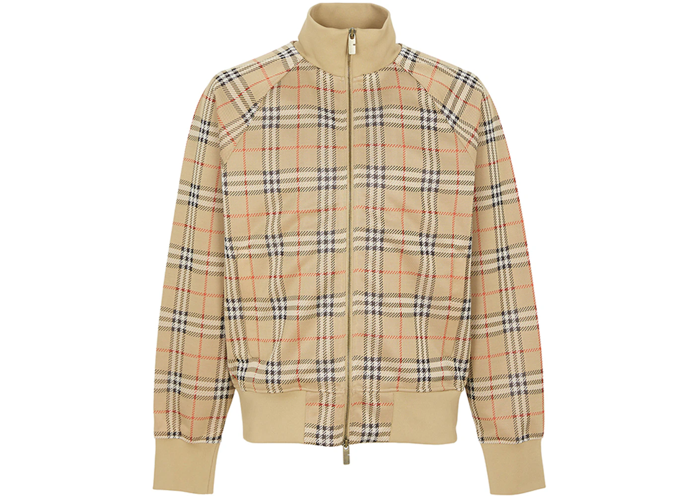 Burberry Check Track Jacket Beige