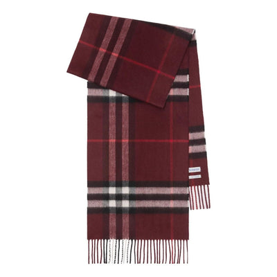 (WMNS) Burberry Check Cashmere Scarf 'Red'