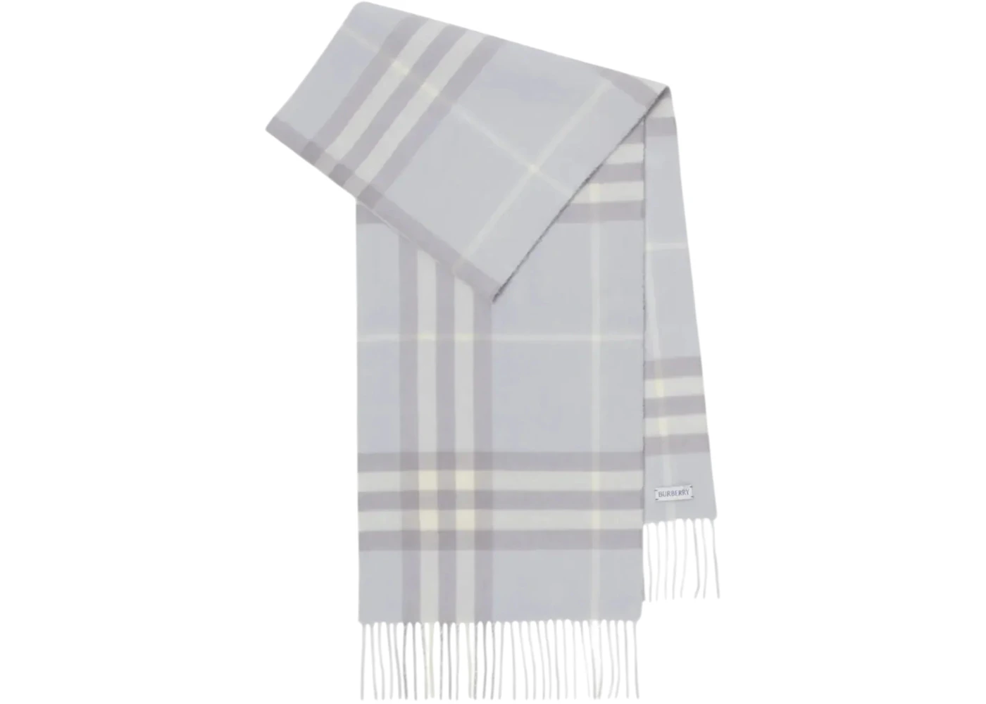 Burberry Mu Giant Chk Scarf Mist Blue