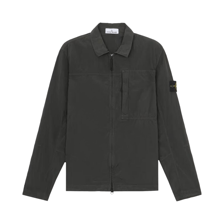 Stone Island Compass Badge Overshirt 'Lead Grey'