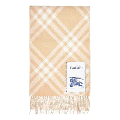 (WMNS) Burberry Check Cashmere Scarf 'Beige'
