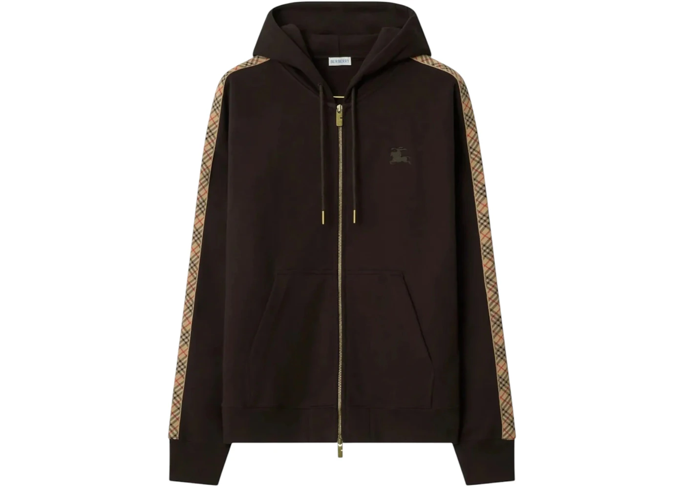 Burberry Zip Up Sweatshirt Clove Brown