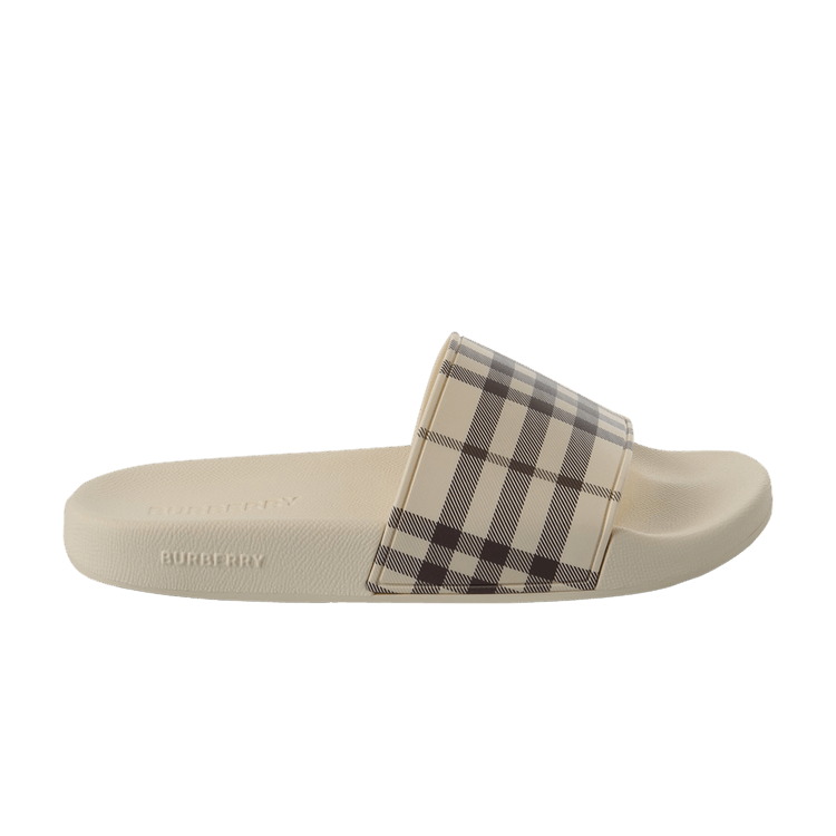 Burberry Wmns Furley Check Sandal 'Light Beige'