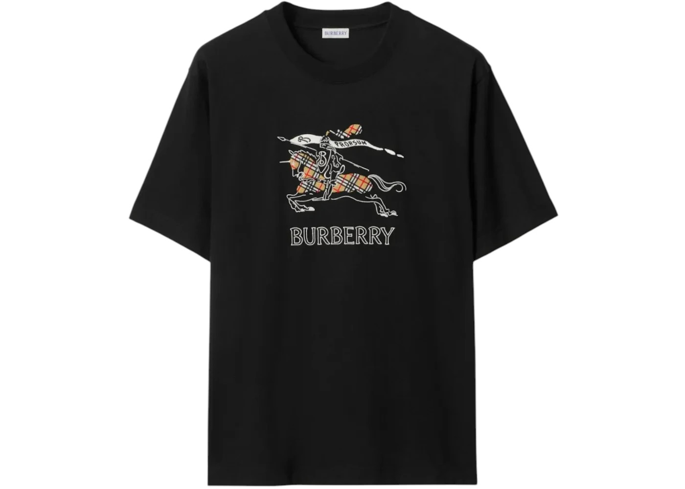 Burberry Ryan Ekd Check T-shirt Black
