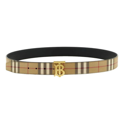 Burberry Check Reversible Belt 'Beige Gold'