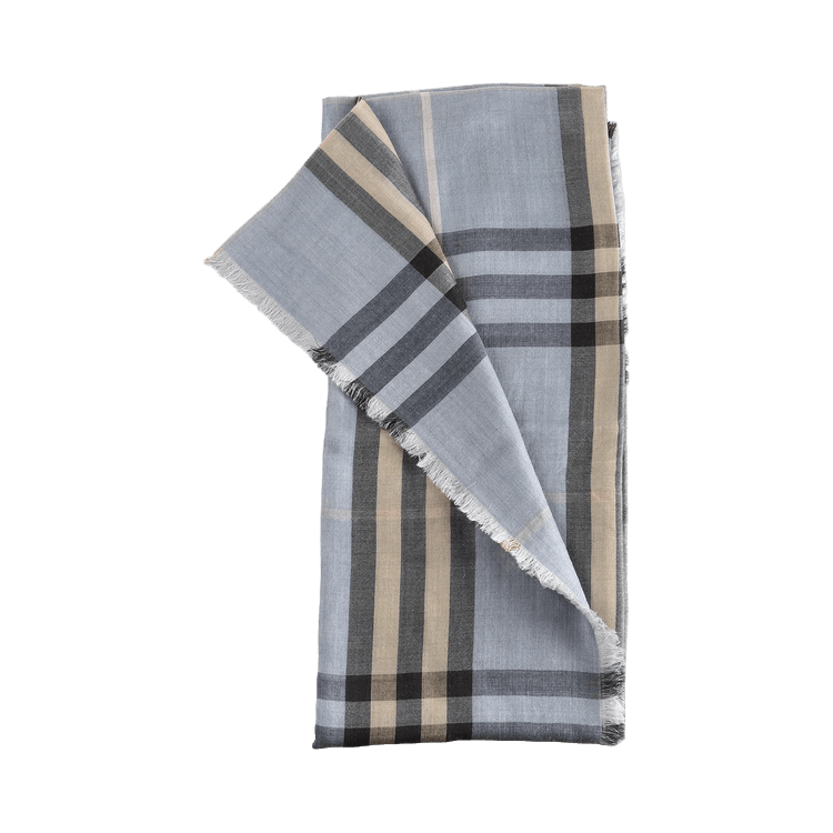Burberry MU Check Scarf 'Wave/Pebble Beige'