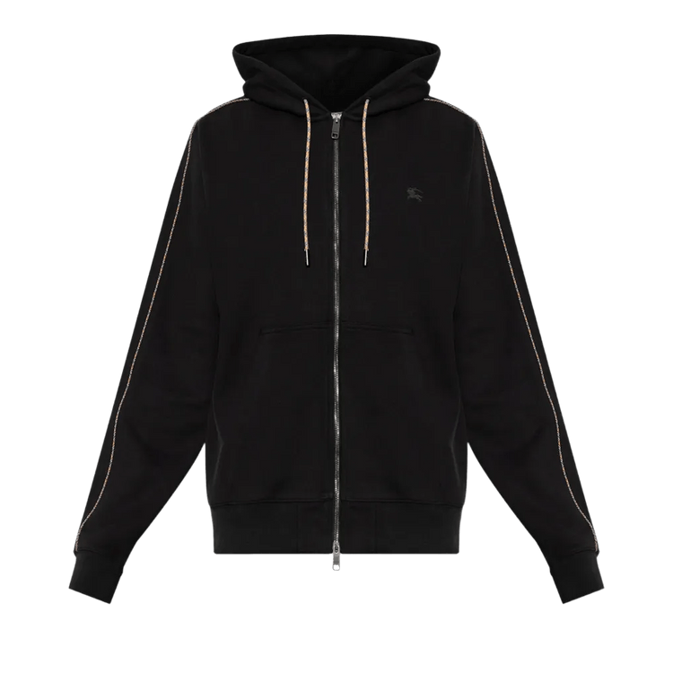 Burberry Scott Check Piping Hoodie 'Black'