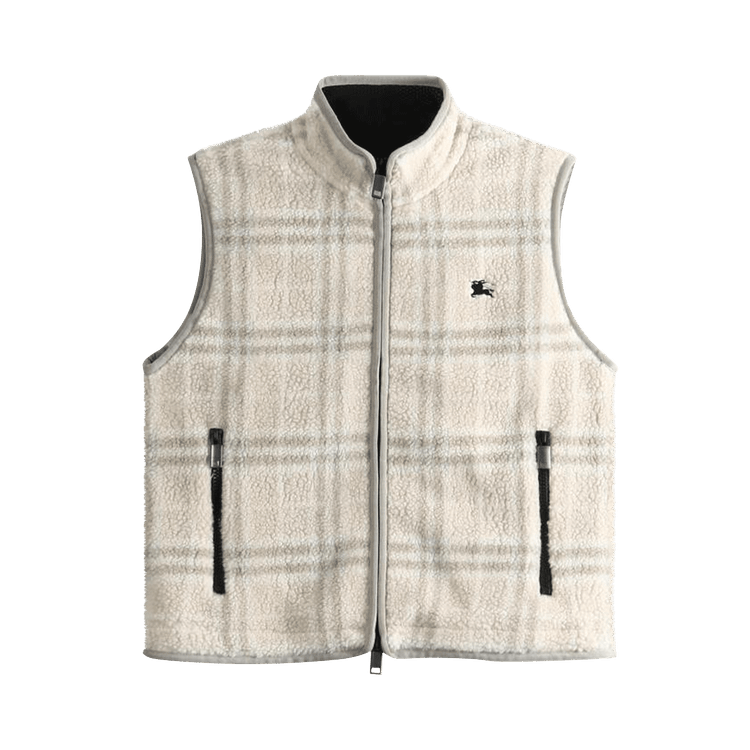 Burberry Genevieve Chk Jackets 'Yarn Beige'