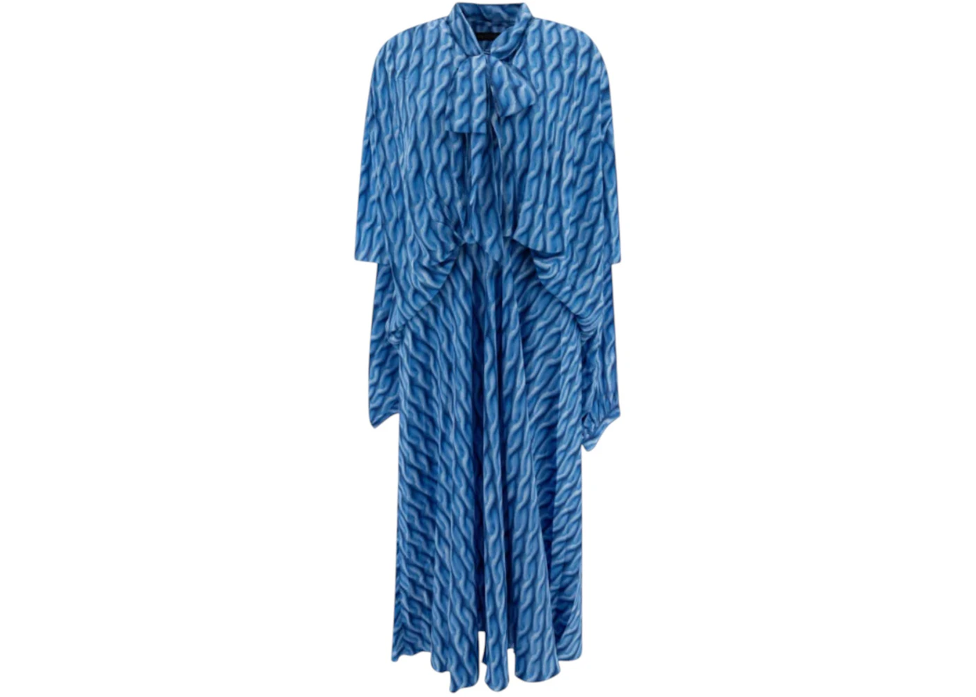 Balenciaga Women's Printed Dress Blue