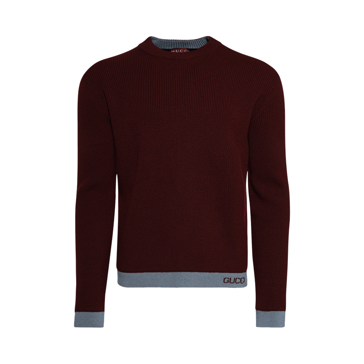 Gucci Intarsia Wool Sweater 'Rose Mole'