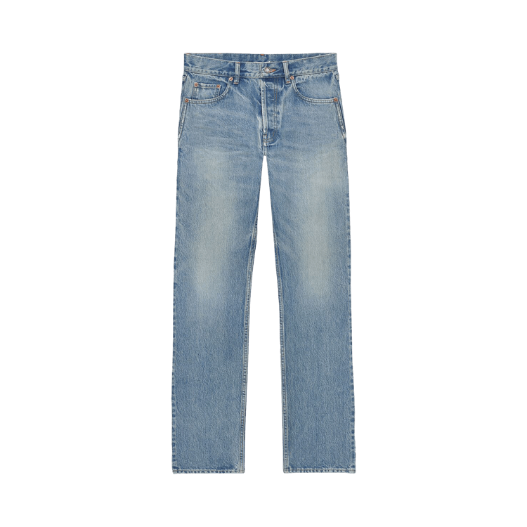 Saint Laurent Mick Long Jeans 'Nonza Blue'