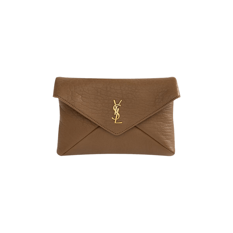 Saint Laurent Cassandre Chain Pouch 'Dark Cork'