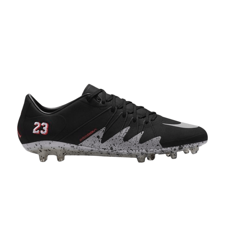 Air Jordan x Nike Hypervenom Phinish NJR FG 'Black Metallic Silver'