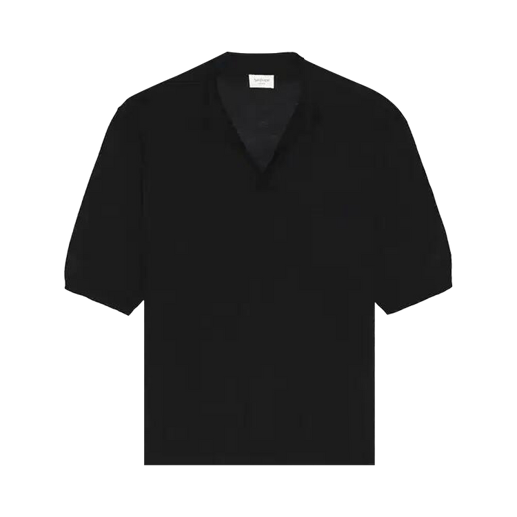 Saint Laurent Manches Courtes Polo 'Noir'