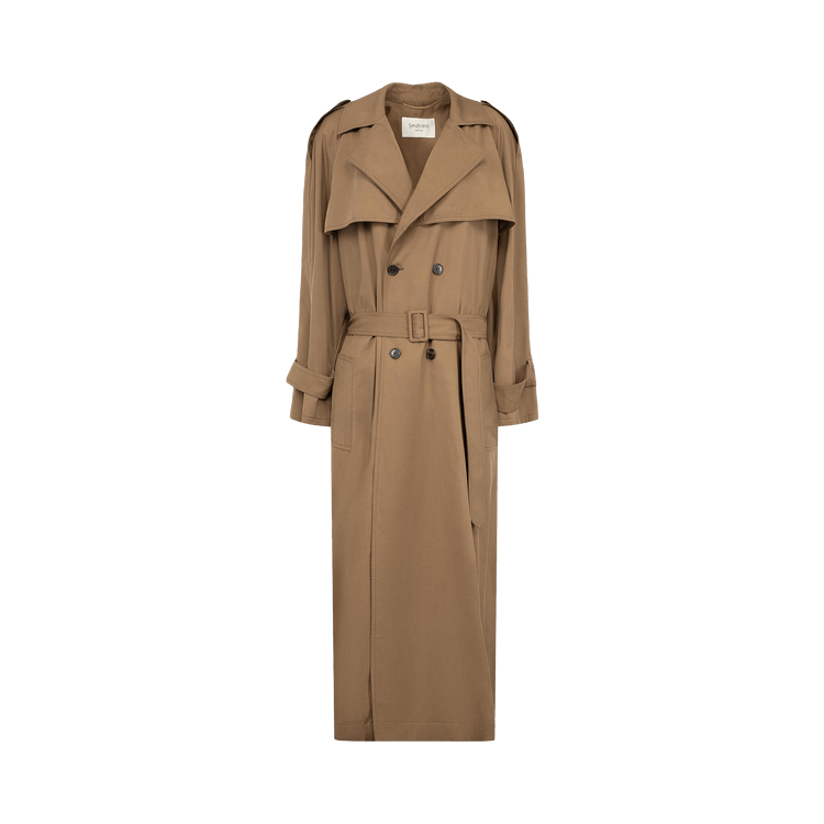Saint Laurent Trench 'Taupe Cendree'