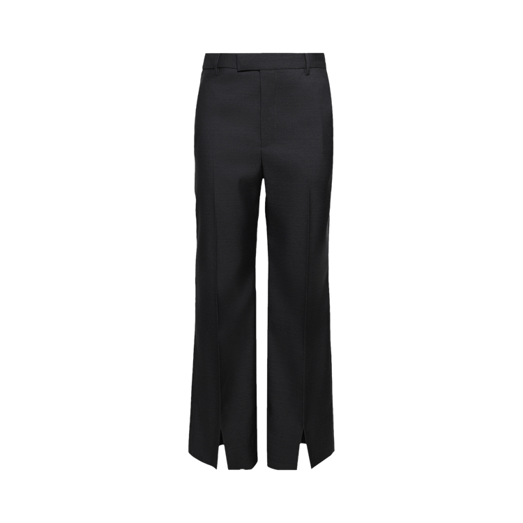 Gucci Oversize Low Waist Petite Fit Wool Pant 'Medium Grey'