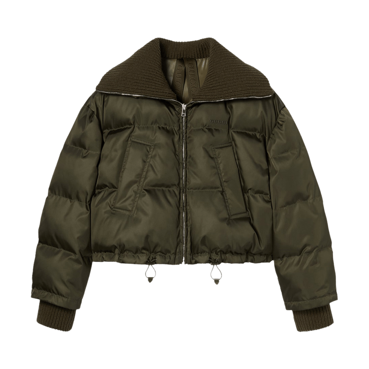 Gucci Gabardine Fine Nylon Bomber 'Army Green'