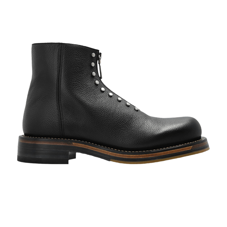 Alexander Mcqueen Leather Anke Boot 'Black'