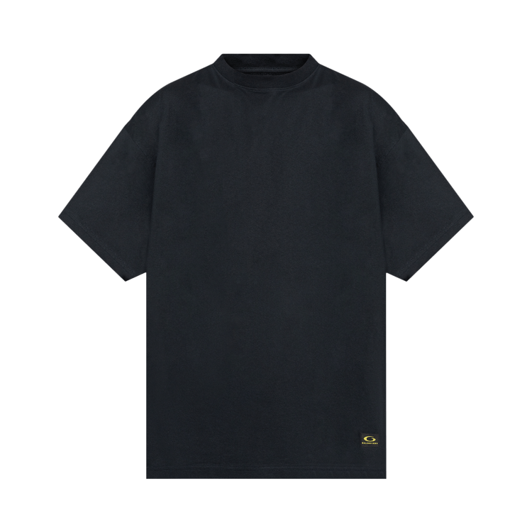 Balenciaga Label Oversized T-Shirt 'Faded Black'