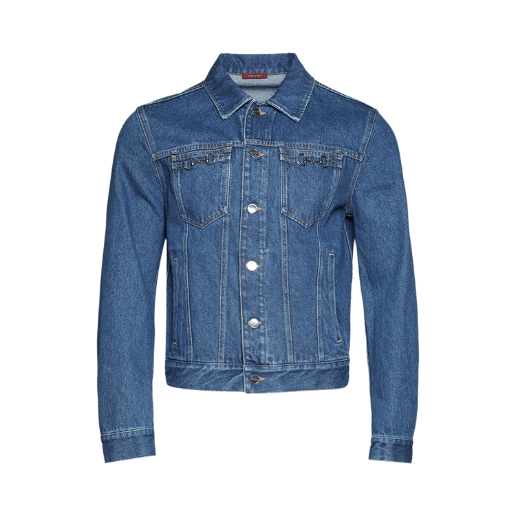 Gucci Washed Certified Denim Jacket 'Petroleum Blue'