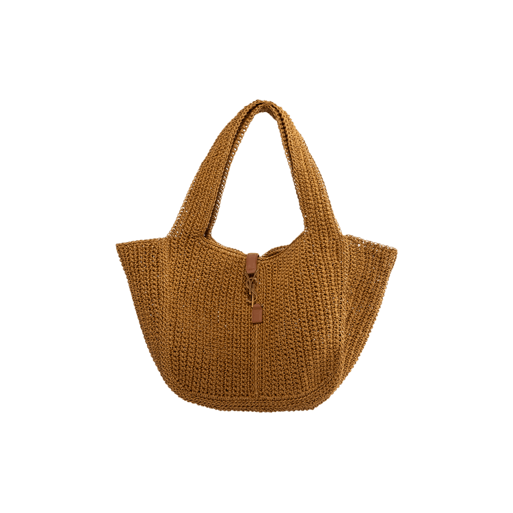 Saint Laurent Le 5 À 7 Bea Tote Bag 'Natural Brown'
