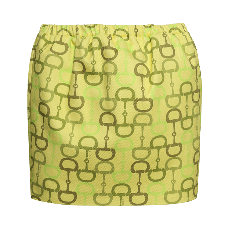 Gucci Horsebit Mini Skirt 'Lime Green'