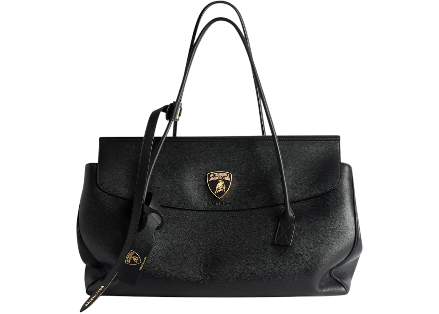 Balenciaga Automobil Lamborghini Carrie Carry All Bag Black