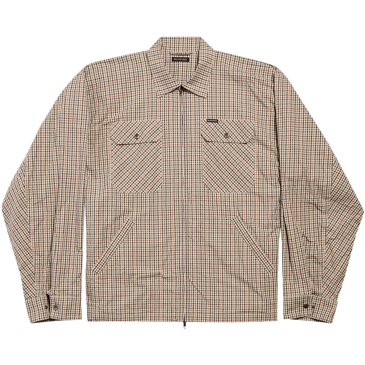 Balenciaga Zip-Up Shirt 'Beige/Khaki'