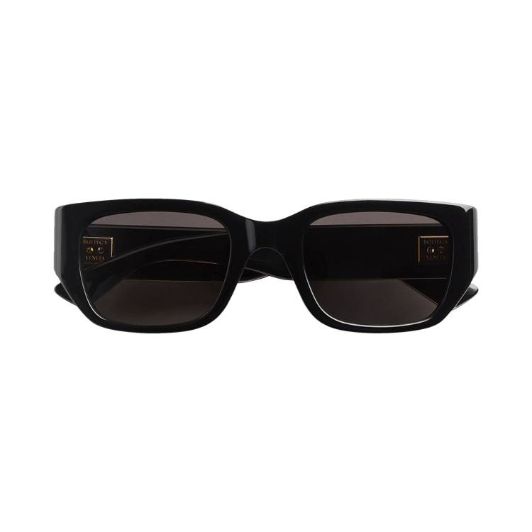 Bottega Veneta Rectangular Sunglasses 'Black/Grey'