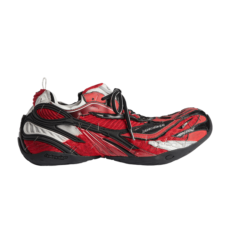 Balenciaga Soleless Sneakers 'Red Black Silver'