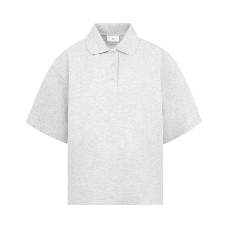 Saint Laurent Oversized Polo 'Gris Chine'