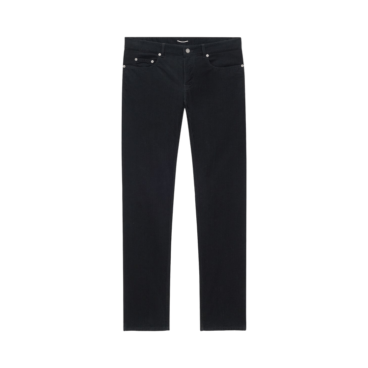 Saint Laurent Relaxed Slim Pants 'Deep Faded Black'