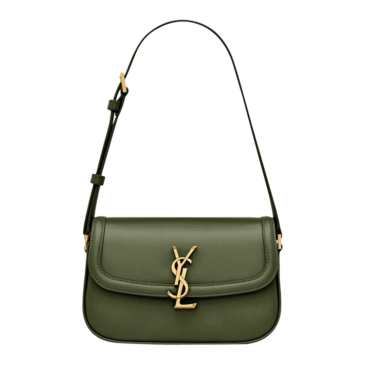 Saint Laurent Solferino Mini In Box Leather 'Olive Wood'