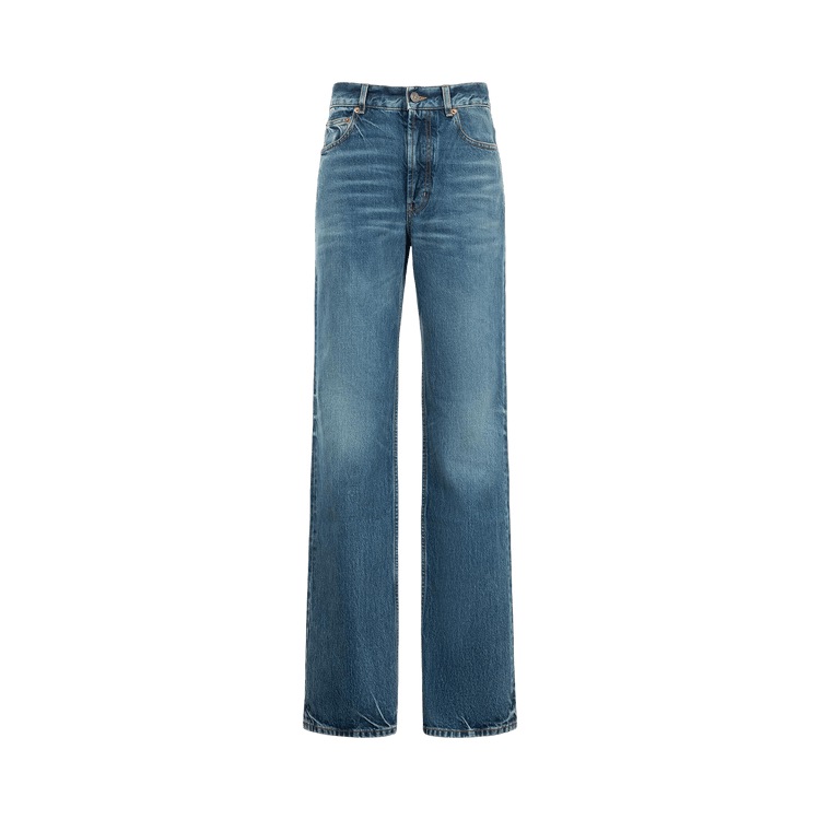 Saint Laurent Nico Jeans Kd8/Ogkd8 Organic 'Thunder Blue'