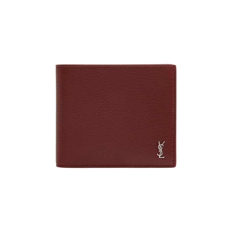 Saint Laurent Leather Wallet 'Bordeaux'