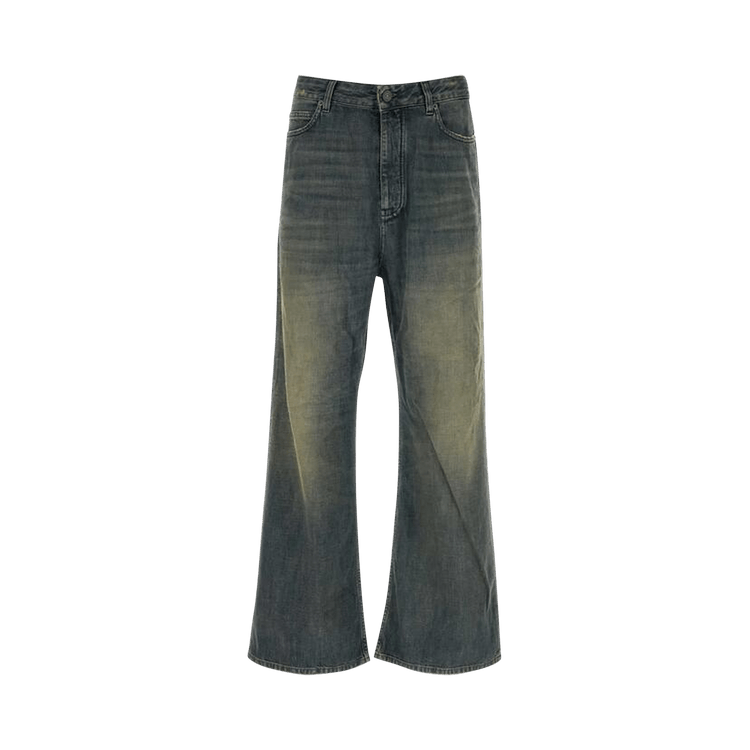 Balenciaga Low Crotch Pants 'Navy/Green/Yellow'