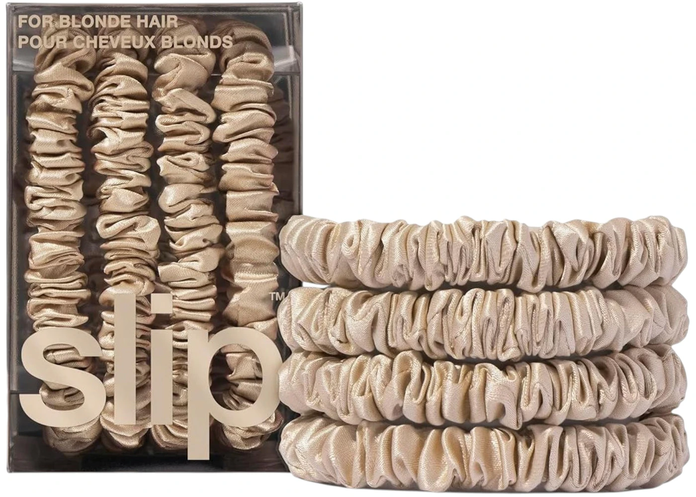 Slip Skinny Elastic Scrunchies Set (Set Of 4) Blonde